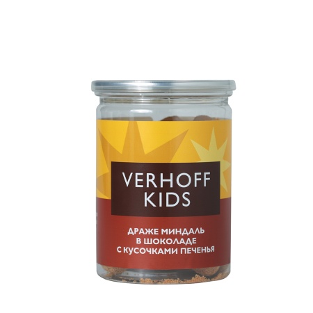 Драже KIDS миндаль в шоколаде с кусочками печенья