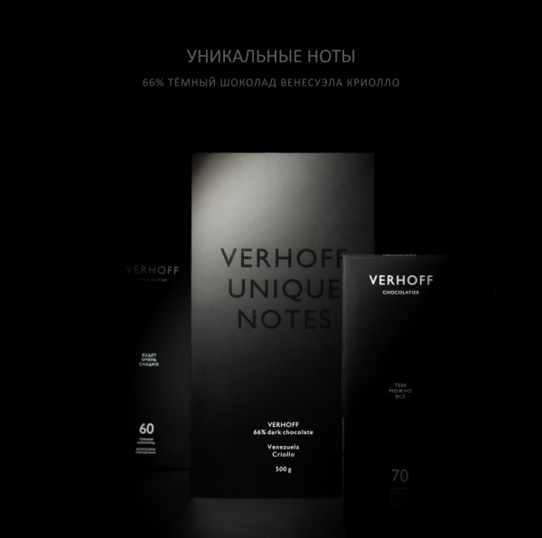 Большая ВАУ-плитка 66% шоколад купить в интернет-магазине VERHOFF себе и в подарок
