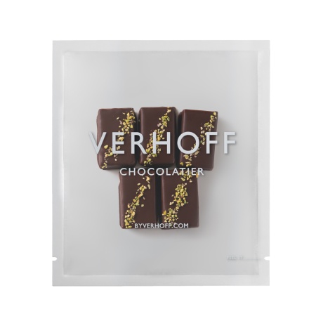 Конфеты пралине фисташка с малиной в темном шоколаде купить в интернет-магазине VERHOFF