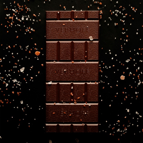 Темный шоколад «Волнующая соль» с тремя видами соли из какао-бобов Венесуэла 