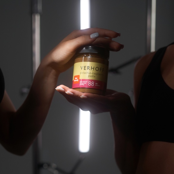 Ореховая фисташковая паста с малиной без белого сахара купить в интернет-магазине VERHOFF