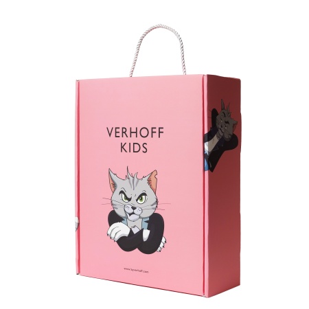 Подарочный бокс детский розовый KIDS с шоколадом, ореховой пастой, конфетами и какао купить в интернет-магазине VERHOFF